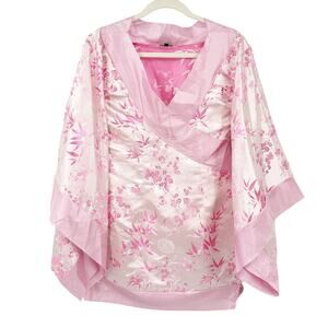 Leg Avenue Womens Japanese Satin Floral Geisha Halloween Costume Dress Size‎ S